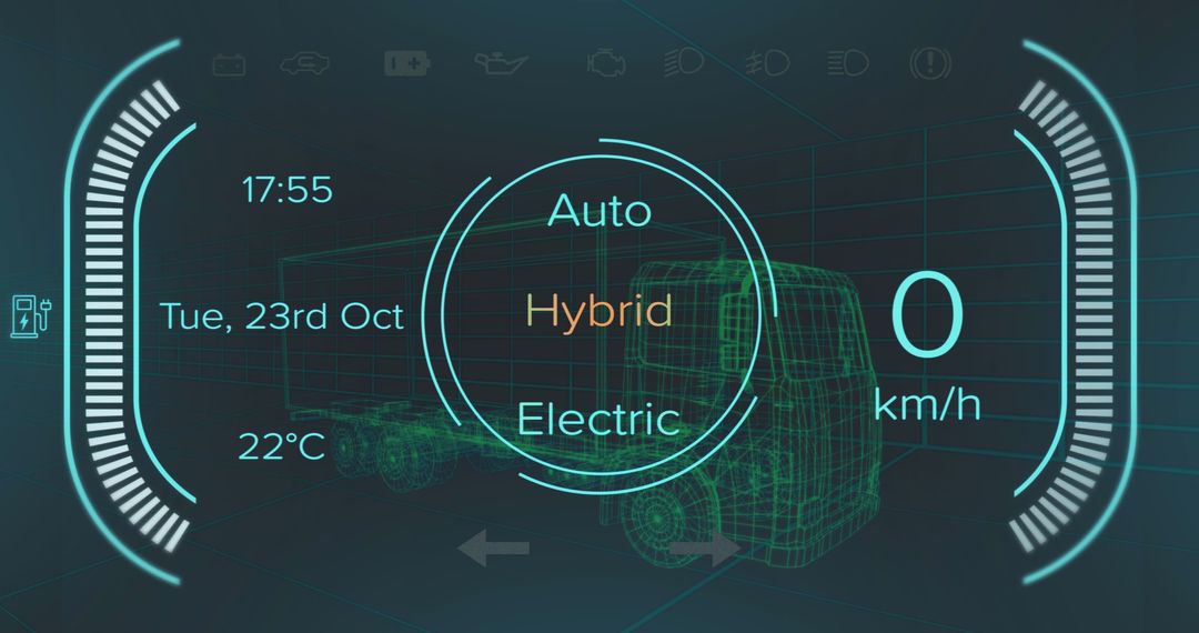 Futuristic Vehicle Dashboard Graphics Technology