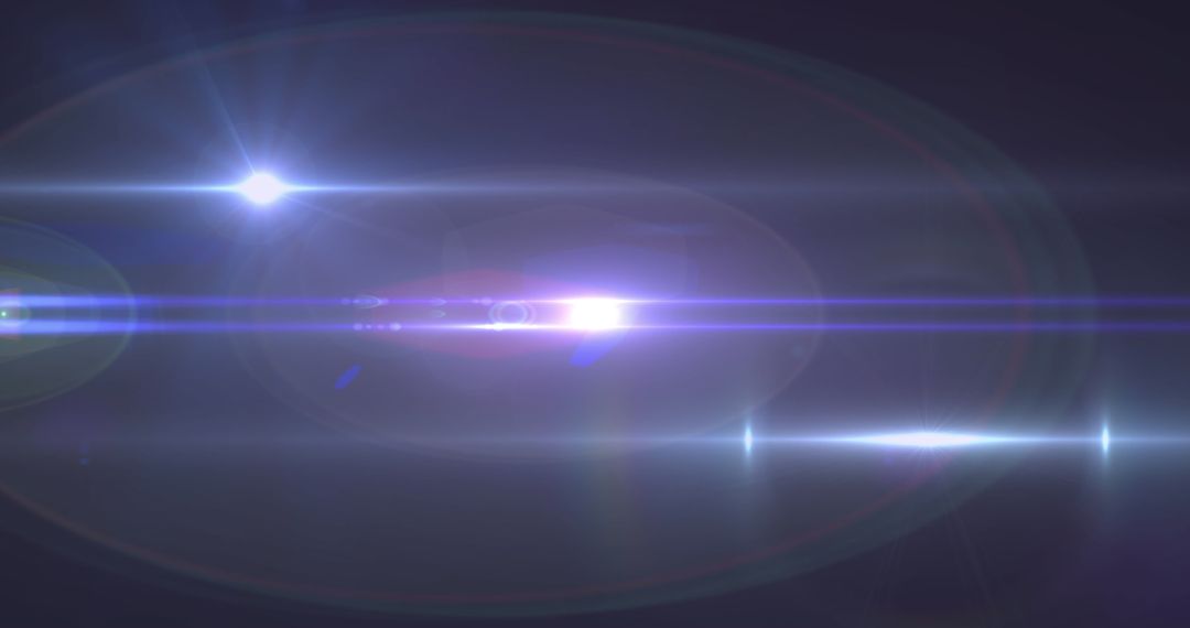 Bright Abstract Light Beams Over Dark Background