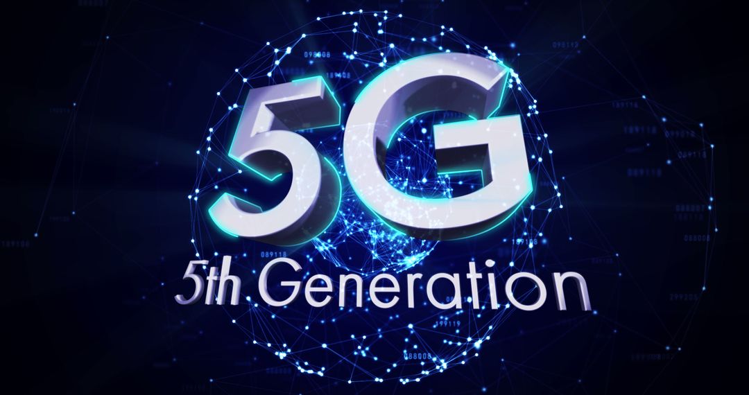 5G Global Network Connectivity Concept with Digital Globe