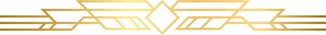 Transparent Gold Geometric Divider with Diamond and Chevrons