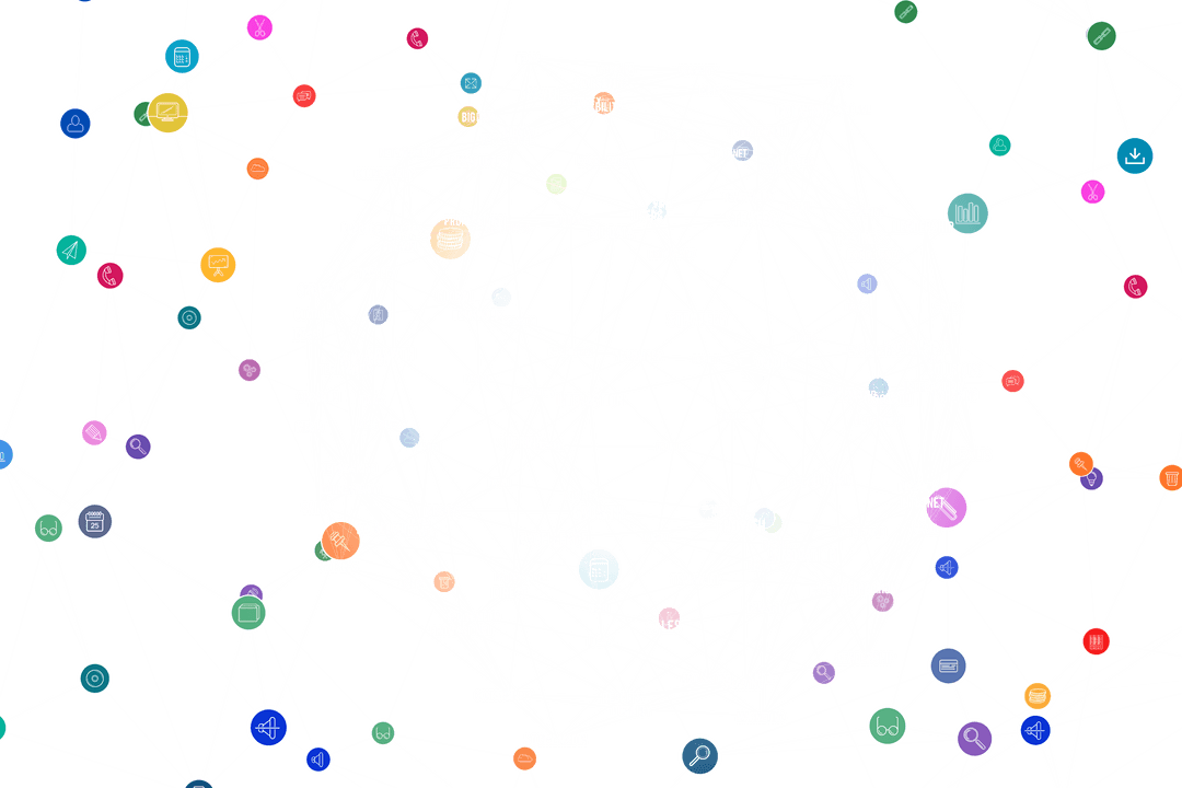 Transparent Networking Connections Web Illustration