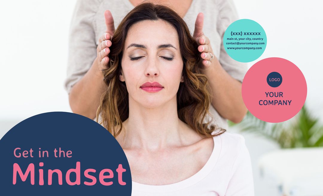 Woman Meditating for Mindfulness and Tranquility Concept