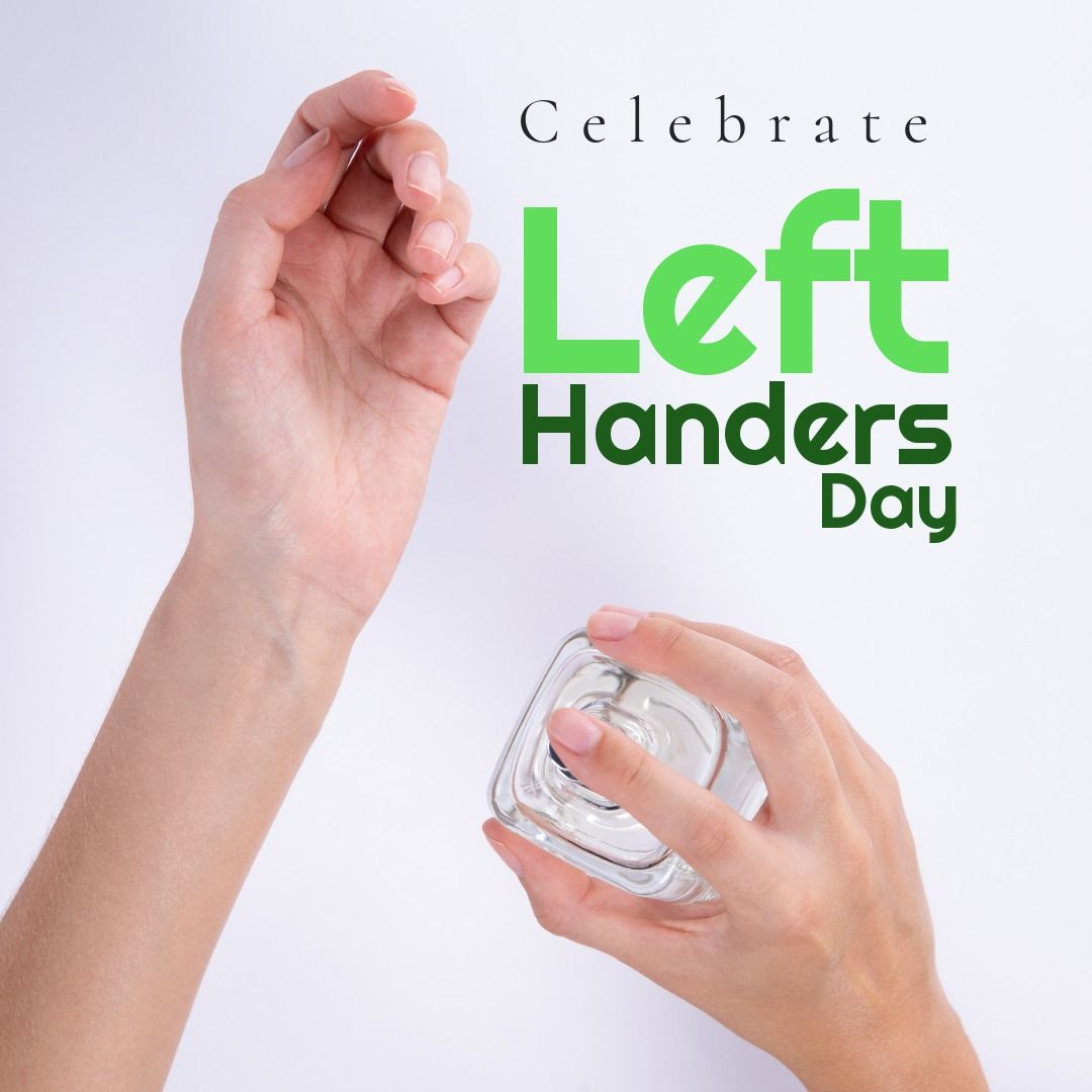 Celebrating Left Handers Day with Perfume Spray - Cropped Caucasian Woman's Hand - Download Free Stock Templates Pikwizard.com