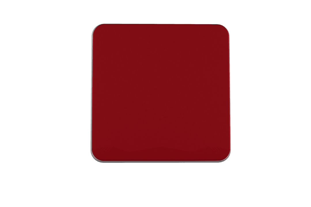 Red Cube Isolated on Transparent Background Illustration