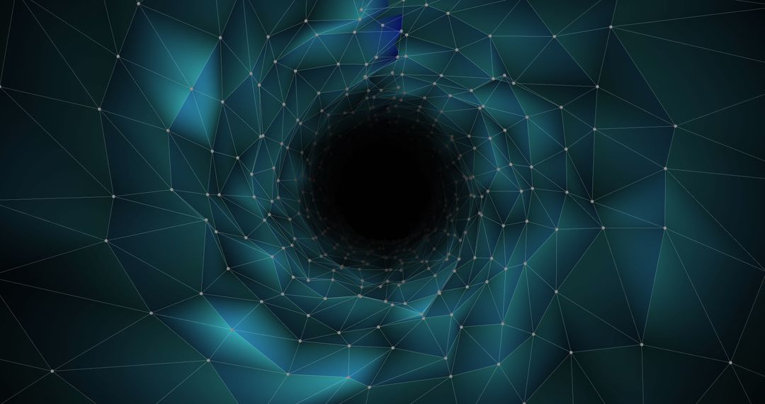 Abstract Digital Tunnel with Geometric Patterns