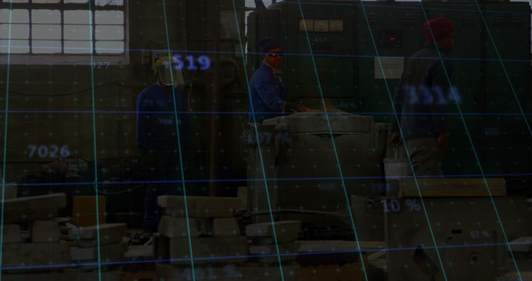 Industrial Automation with Digital Tech in Manufacturing Plant