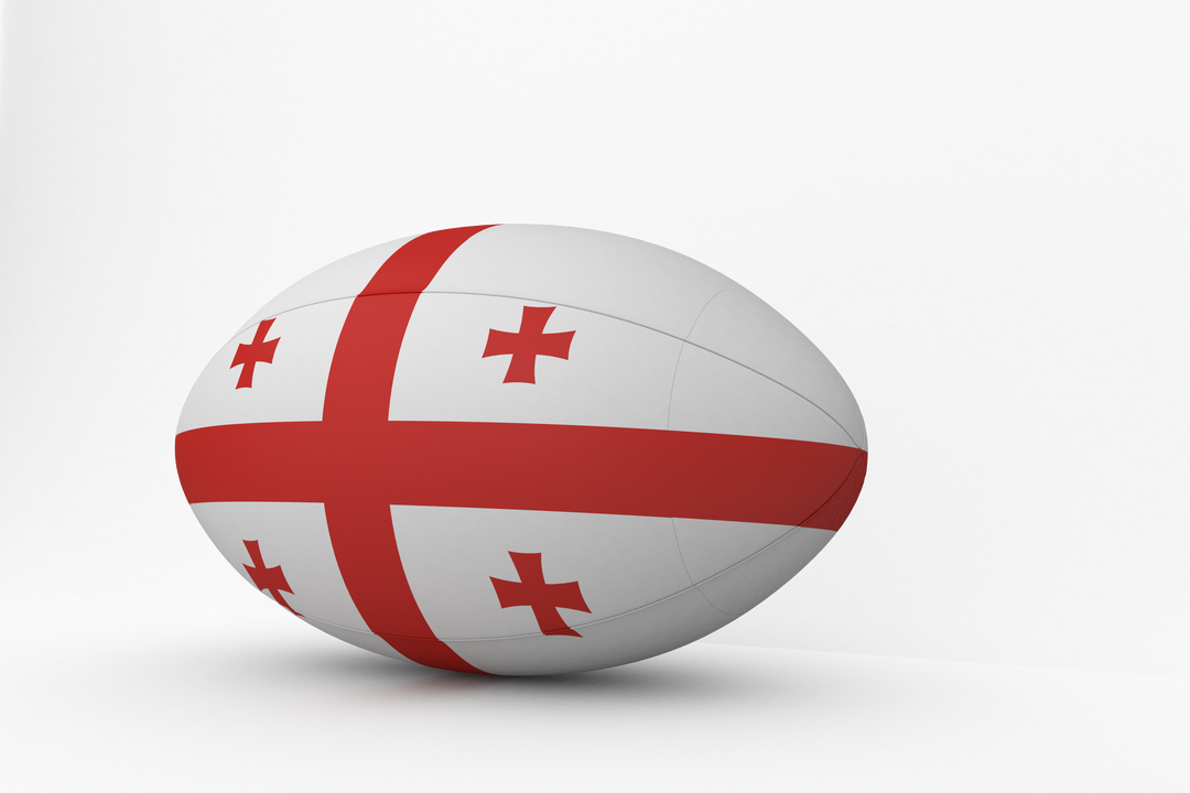 Rugby Ball with Georgia Flag on Transparent Background - Download Free Stock Images Pikwizard.com