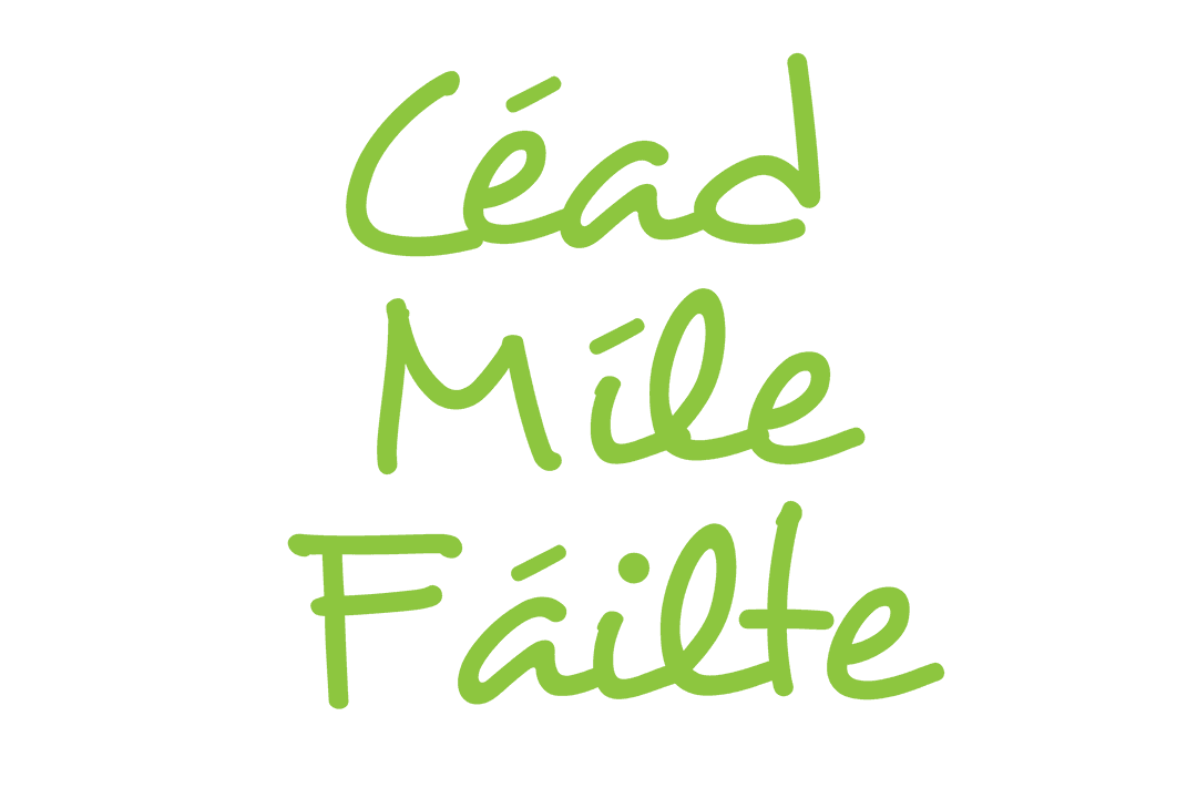 Céad Míle Fáilte Text Illustration Transparent Background