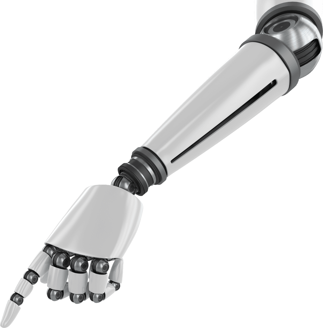 Transparent Robotic Hand in Forward Motion