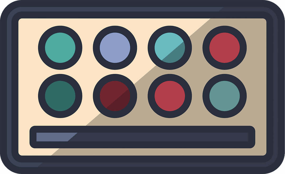 Colorful Circles on Transparent Screen Illustration