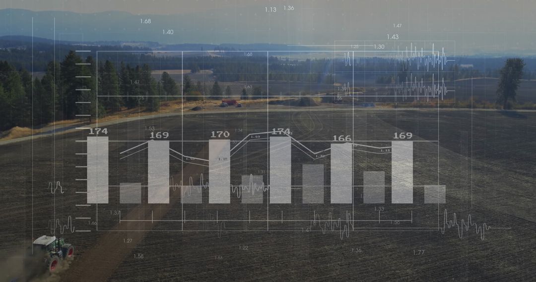 Agricultural Data Analysis Overlaying Tilled Farm Field