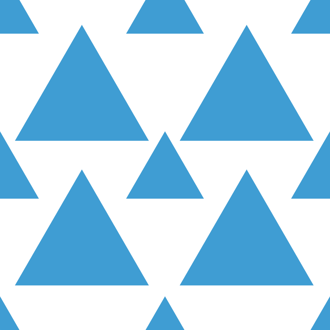 Geometric Blue Triangles Transparent Pattern Design