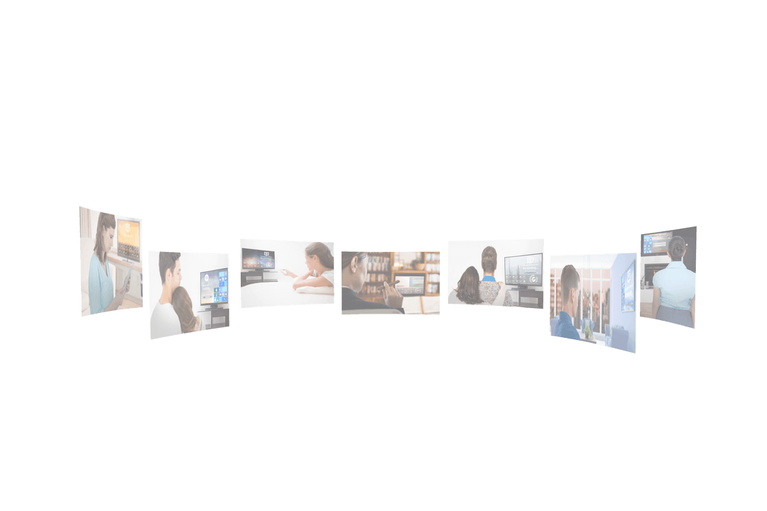 Conceptual Transparent Array of Device Screens Display - Download Free Stock Images Pikwizard.com