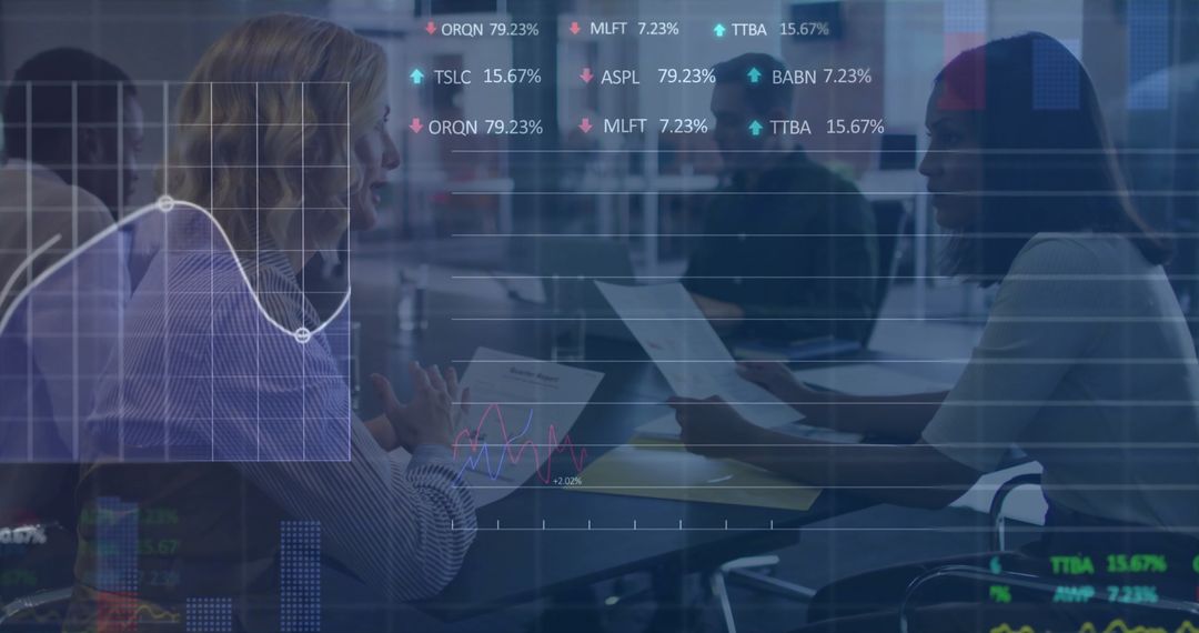 Financial Data Analytics Collaboration in Modern Office Environment