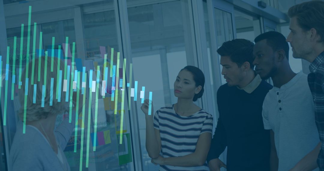 Team Analyzing Financial Data in Corporate Meeting