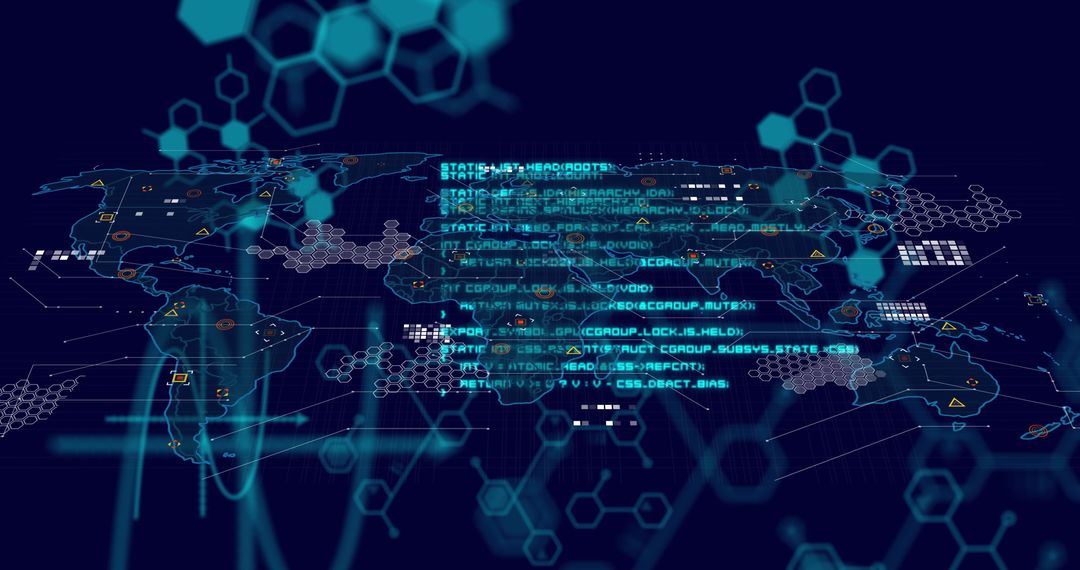 Data Processing in Global Scientific Research Concept