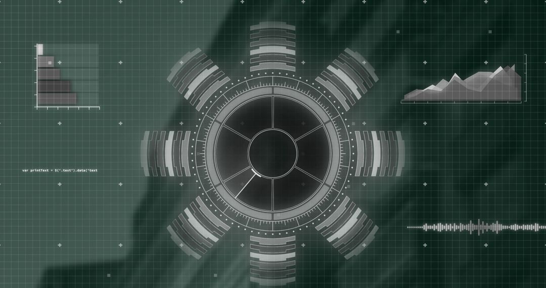 Futuristic Technology Interface Data Analytics