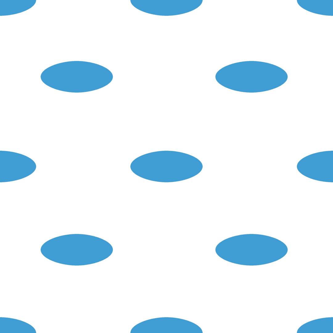 Seamless Blue Ellipse Pattern on Transparent Background