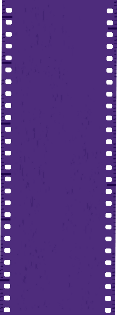 Purple Filmstrip Border Design on Transparent Background