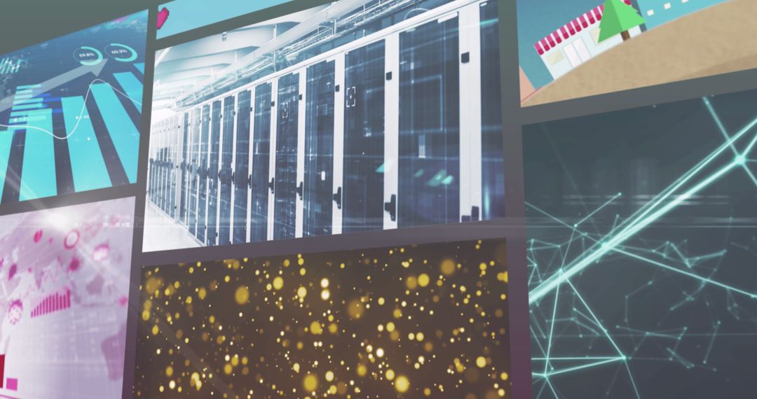 Interconnected Network Architecture with Data Server and Digital Graphics