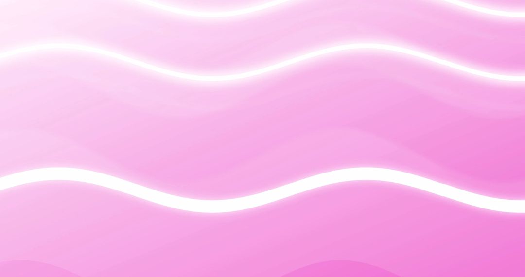 Abstract wavy white lines on pink background