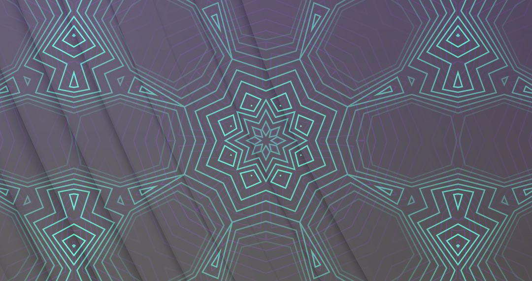 Intricate Geometric Patterns Green Star Design Abstract Background