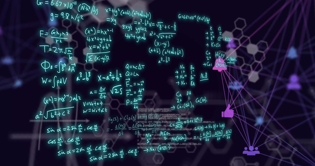 Complex Equations on Abstract Network Background