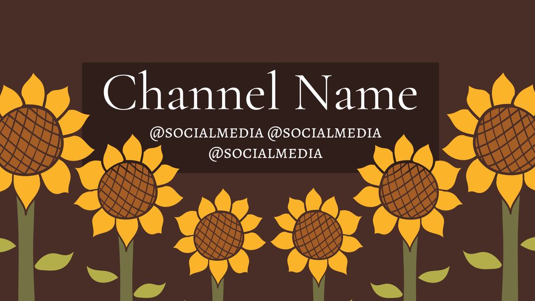 Sunflower social media banner for eco-friendly branding