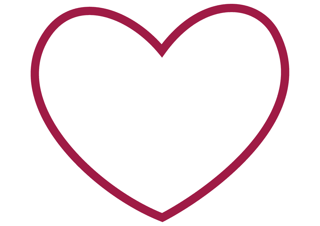 Purple Heart Outline On Transparent Background For Love Themed Designs