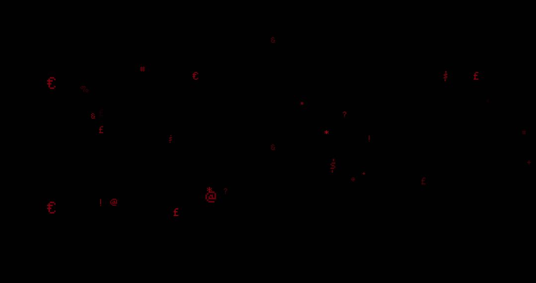 Digital Currency Symbols Surrounding Data Streams