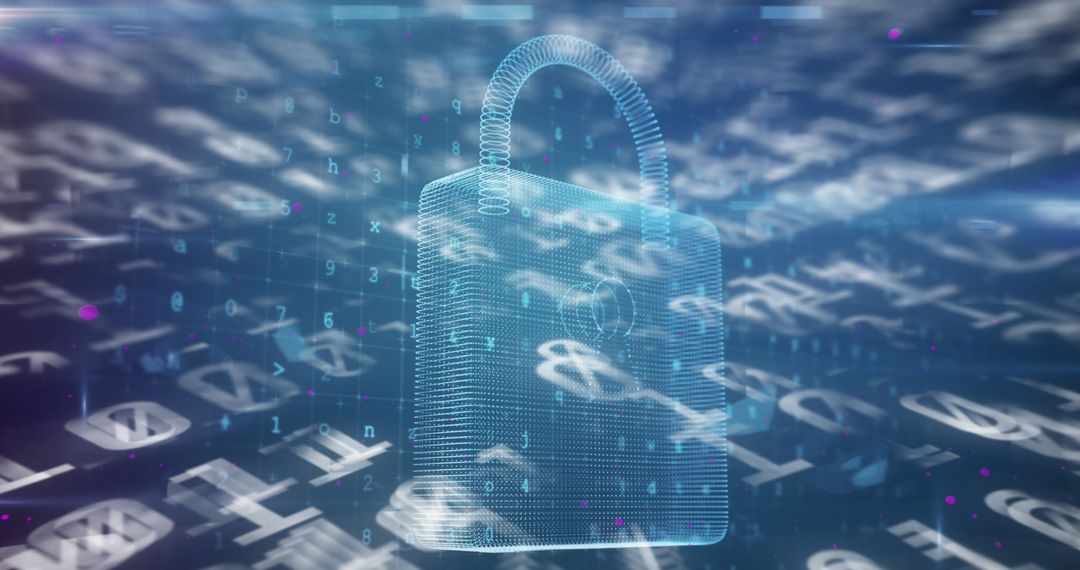 Cyber Security Data Streams with Digital Padlock