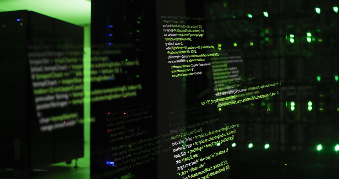 abstract data stream display with futuristic green coding graphics - Free Images, Stock Photos and Pictures on Pikwizard.com