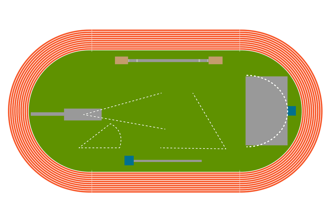 Transparent Illustration of Athletics Stadium Vector Design