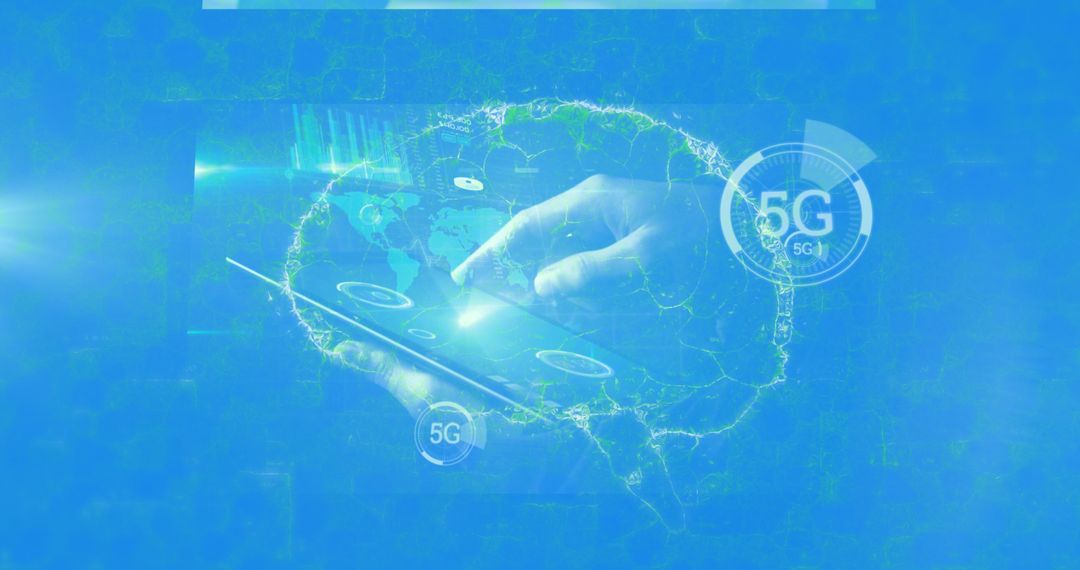 Digital Brain with 5G and Futuristic Technology Interface