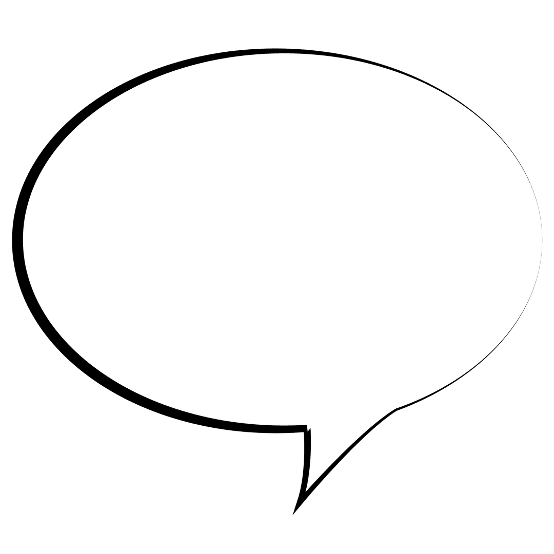 Transparent Speech Bubble Blank Comic Text Graphic Design