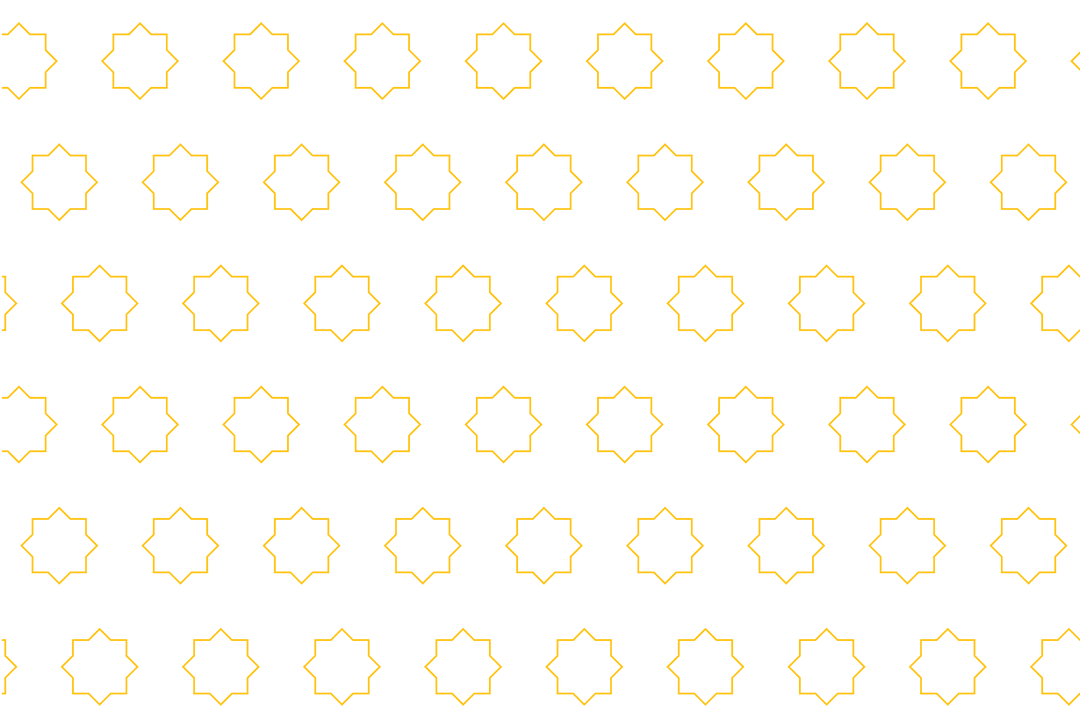 Abstract Yellow Star Pattern on Transparent Background Illustration