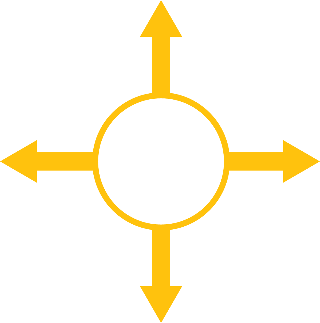 Yellow Arrows Vector on Transparent Background