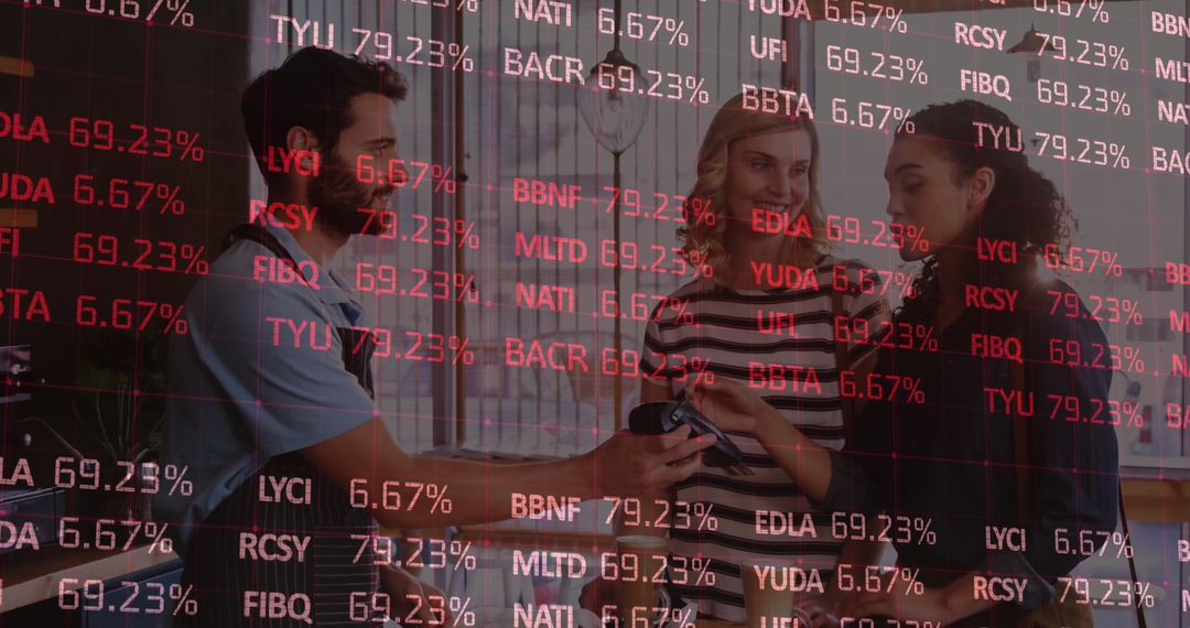 Team Collaboration with Technology at Modern Office Coffee Break