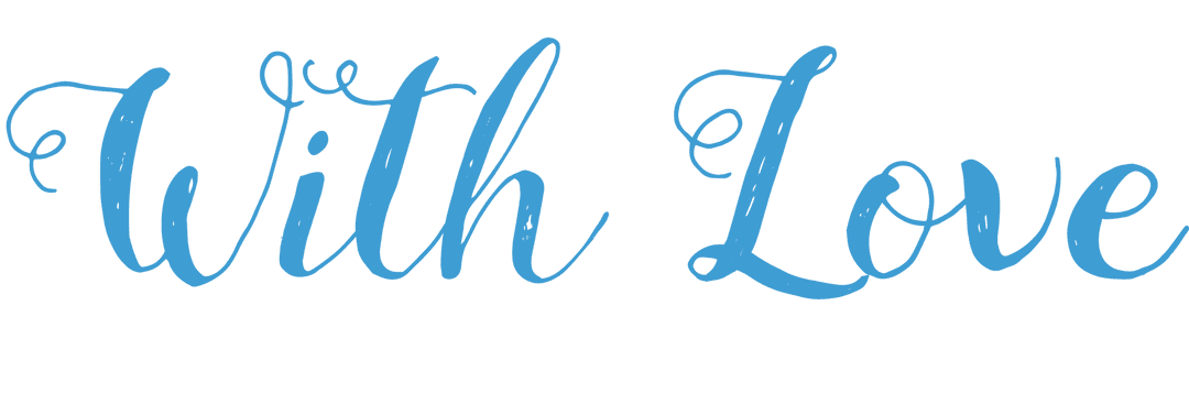 With Love Text with Transparent Background