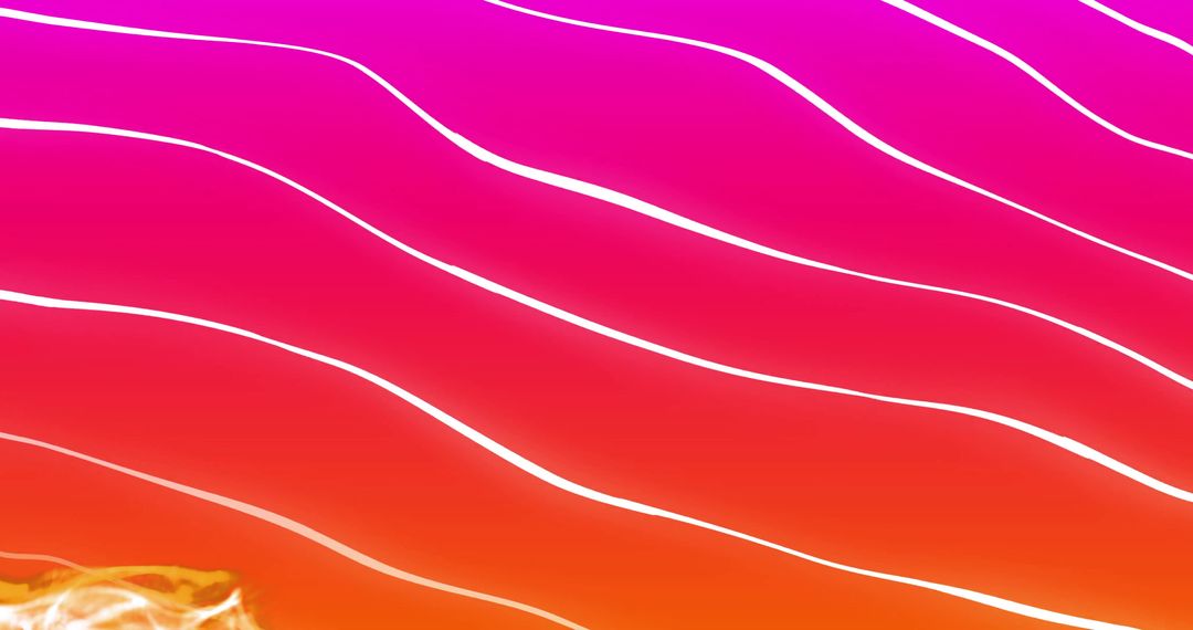 Abstract Flowing White Lines on Radiant Gradient Background