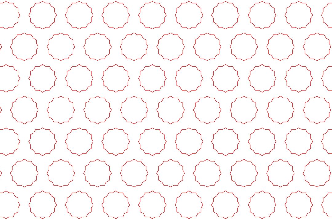 Red Geometric Pattern on Transparent Background Design