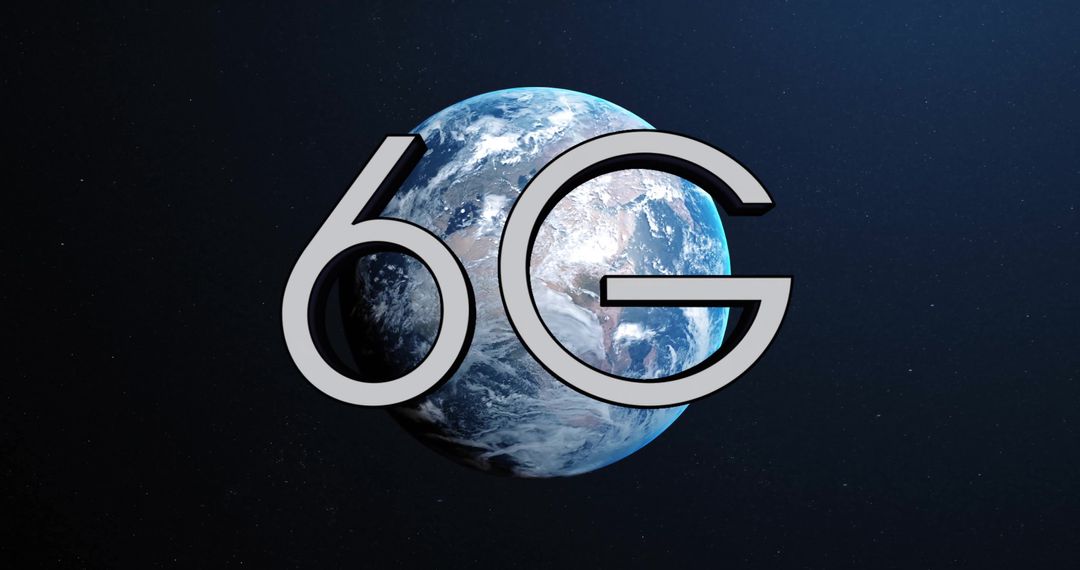 6G Network Symbol Over Earth Representing Global Connectivity