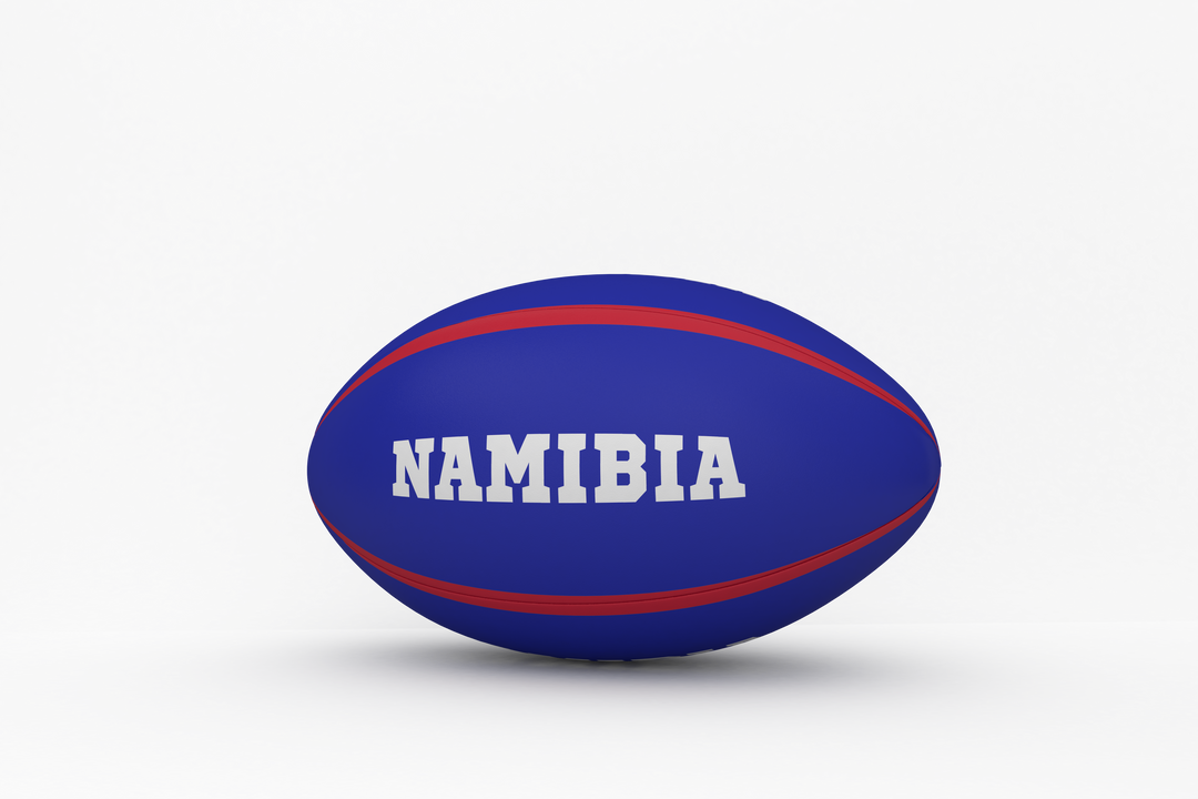 Transparent Rugby Ball Featuring Namibia Flag Colors and Text - Download Free Stock Images Pikwizard.com