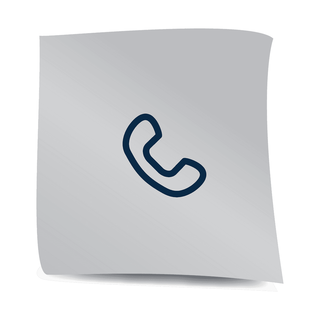 Gray Card with Headphone Icon on Transparent Background