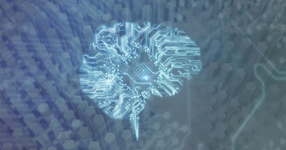 Digital brain network overlay with abstract structures
