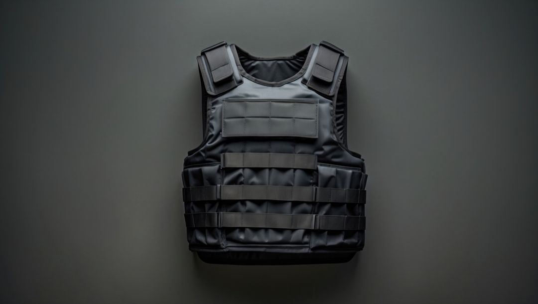 Tactical vest with adjustable straps and molle webbing for bodyguards