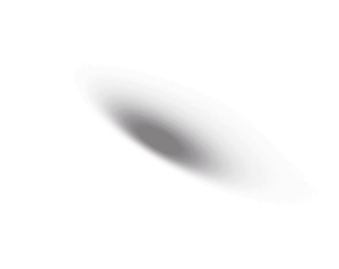 Gradient Elliptical Shape on Transparent Background - Abstract Design Art