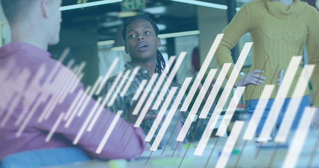 Diverse Team Debating Ideas in Modern Office