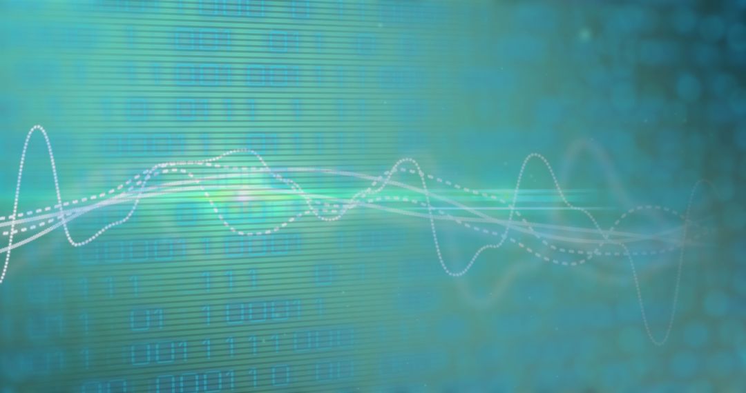binary code overlaid on emerging data waves - Free Images, Stock Photos and Pictures on Pikwizard.com