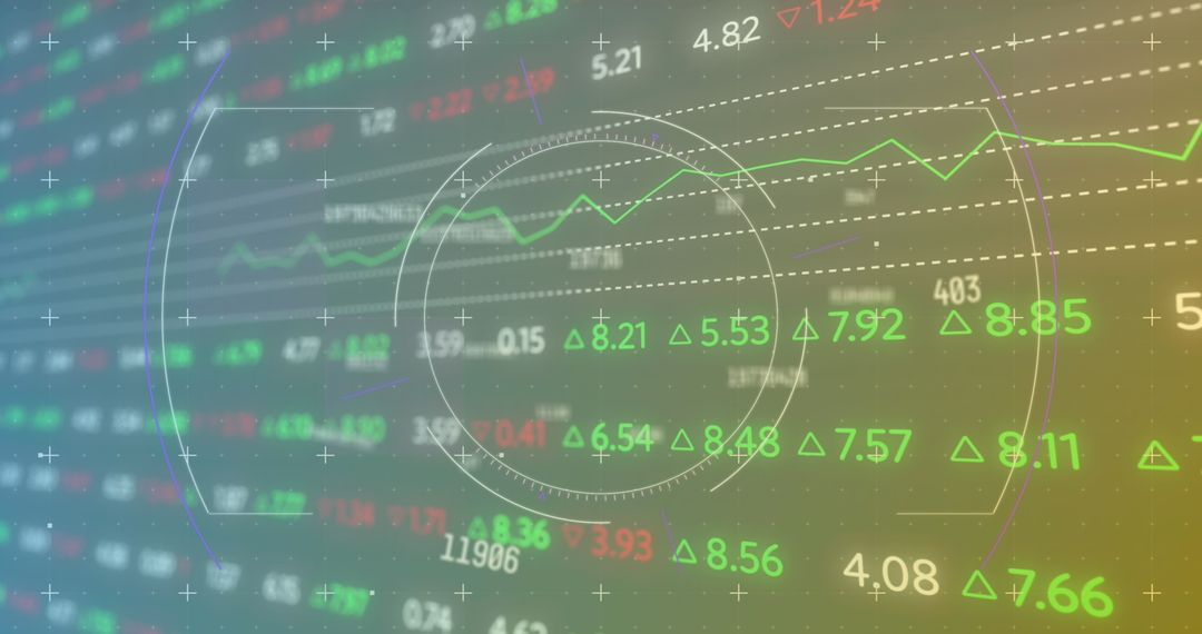 Abstract Financial Data Display with Metrics and Charts - Free Images, Stock Photos and Pictures on Pikwizard.com